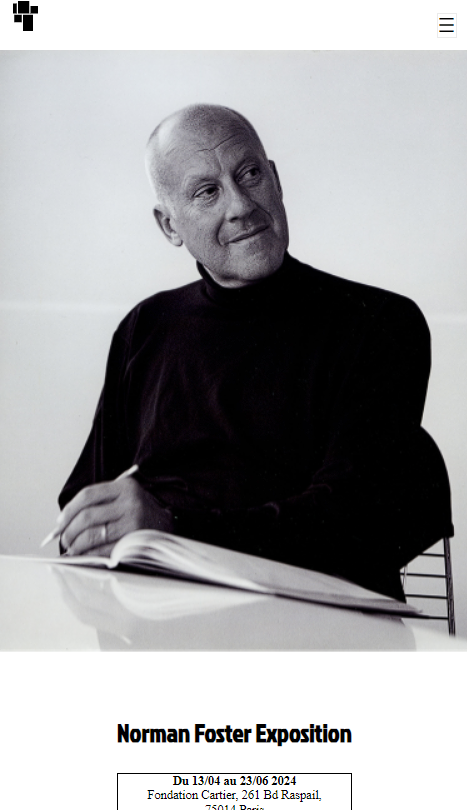 Capture du site architech.boreaniz.fr (uniquement sur mobil)